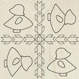 Sun Bonnet Sue Barn Quilt Block: Unfinished DIY Craft Kit | Vintage Themed Dutch Girl Quilt Paintable Wall Art | Paintable Barn Quilt
