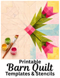 Barn Quilt Patterns Bundle | 54 Quilt Block Designs PDF PNG | Paintable DIY Templates | Wood Quilt Stencil Set | Printable Craft Files