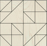 Barn Quilt Kit DIY | Old Maid Woven Basket Pattern | Paintable Wood Quilt Block | Craft Kit for Adults | Unfinished Barn Quilt Wall Art