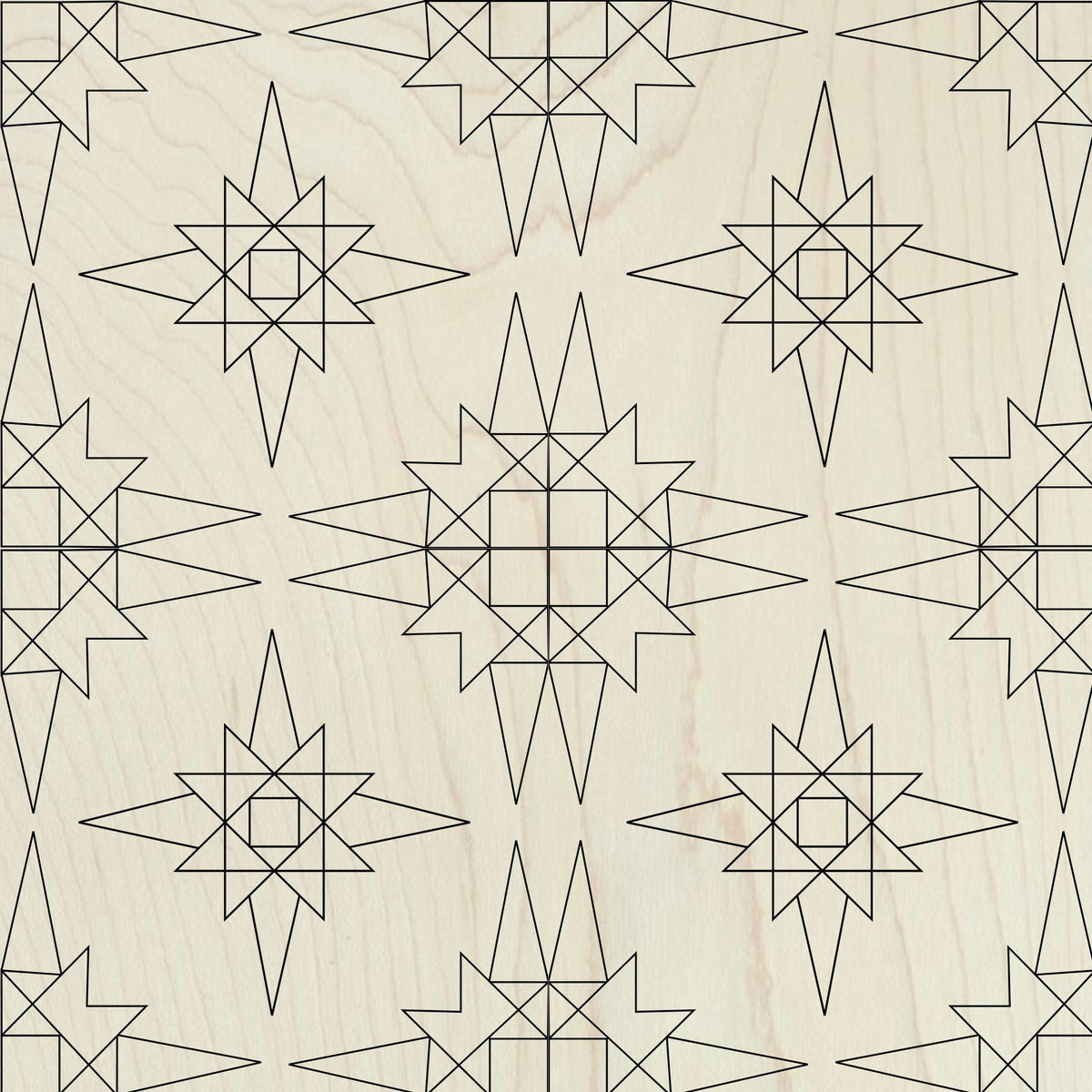 Unfinished wooden mandala barn quilt kit to paint