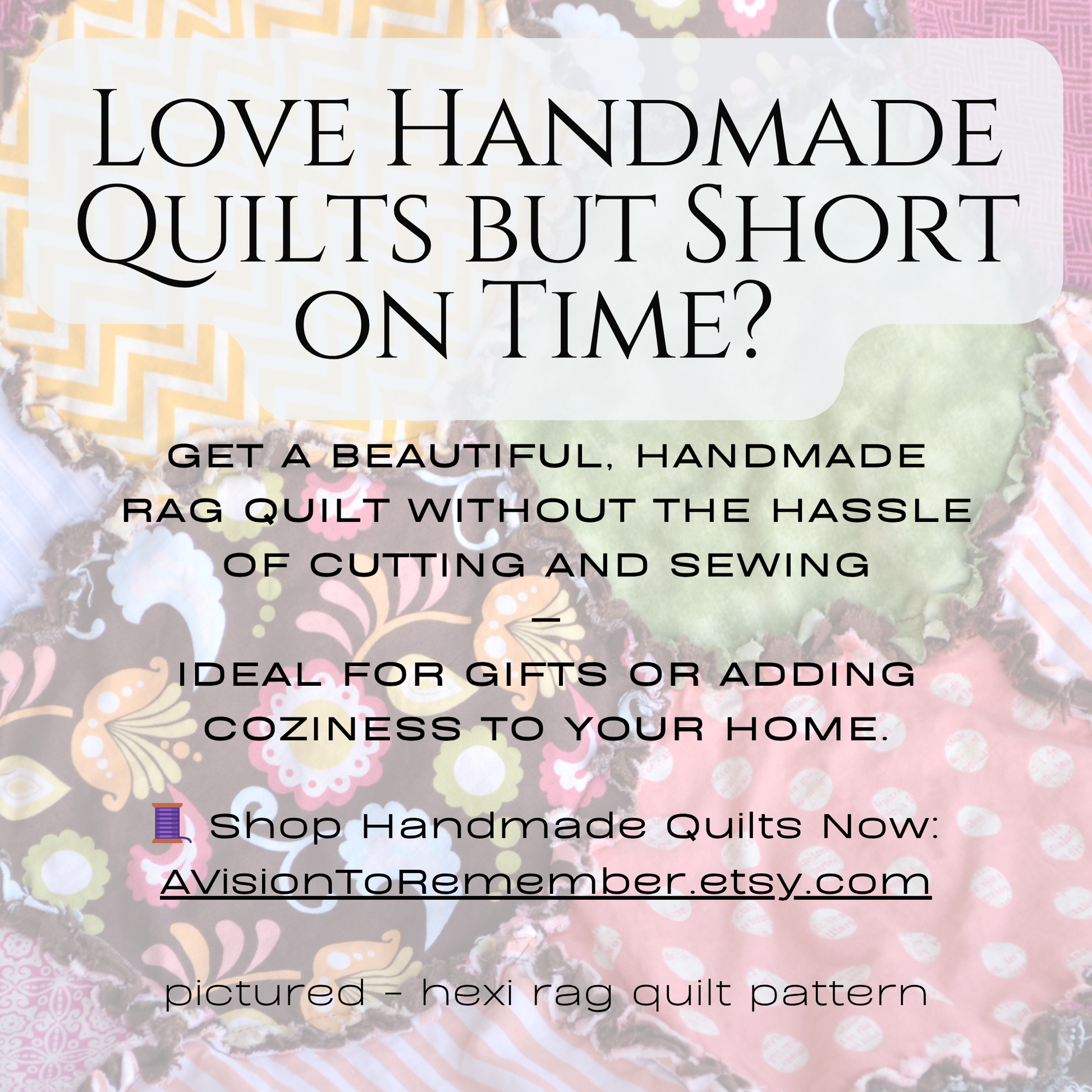 Modern Rag Quilt Pattern Book PDF | 10 Patterns - A Vision to Remember