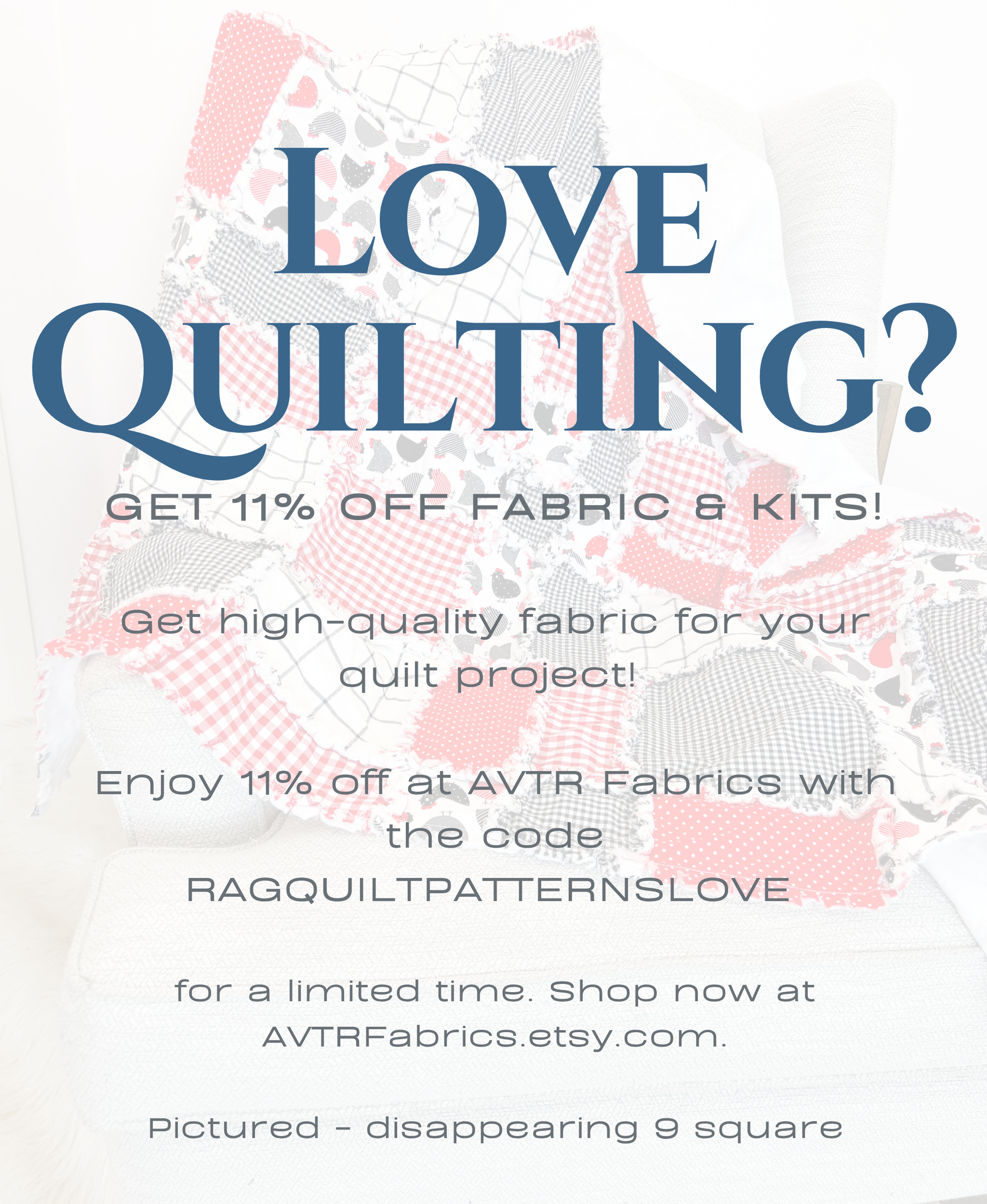 Baby Quilts Pattern Bundle | 3 Rag Quilt Patterns - A Vision to Remember