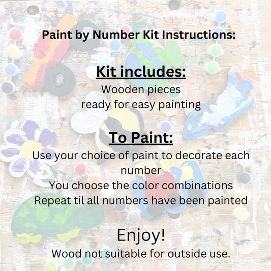Themed Paint by Numbers Kit for Preschoolers | Fun and Creative Activity - A Vision to Remember
