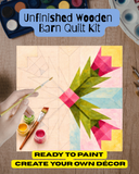 9 Inch DIY Barn Quilt Block to Paint | Unfinished Wood, Many Patterns