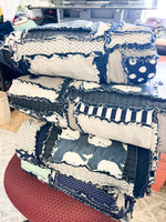 Nautical Crib Bedding Boy - Grey / Navy Blue / Sage Green - A Vision to Remember