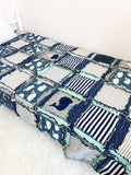 Nautical Crib Bedding Boy - Grey / Navy Blue / Sage Green - A Vision to Remember