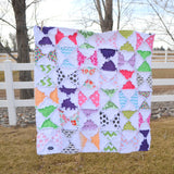 Hourglass Rag Quilt Pattern for Baby - A Vision to Remember