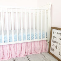 Ruffle Crib Skirt Baby Girl Bedding Nursery Decor - Many Colors Available - A Vision to Remember