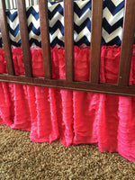 Ruffle Crib Skirt Baby Girl Bedding Nursery Decor - Many Colors Available - A Vision to Remember