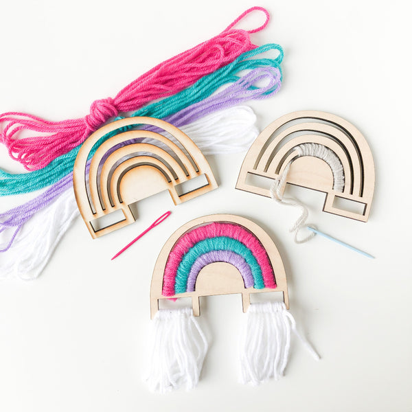 Rainbow Weaving Loom Yarn Craft Kit - A Vision to Remember