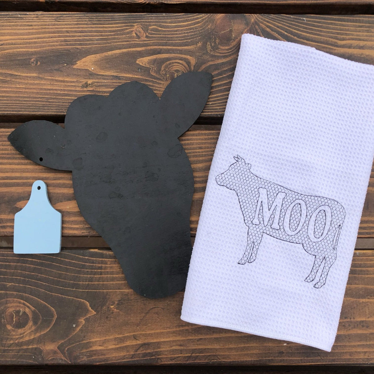 Farm Animal Door Hanger Unfinished Wood Sign - A Vision to Remember