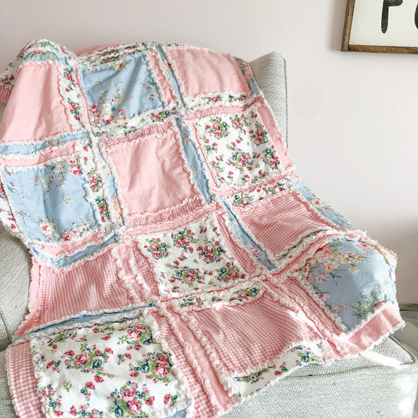 Baby Girl Rag Patchwork Quilt Pattern