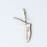 Wooden Engraved State Christmas Ornament - All 50 Available - A Vision to Remember