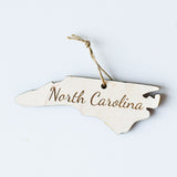 Wooden Engraved State Christmas Ornament - All 50 Available - A Vision to Remember