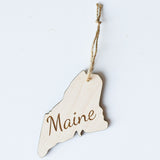 Wooden Engraved State Christmas Ornament - All 50 Available - A Vision to Remember