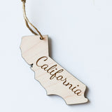 Wooden Engraved State Christmas Ornament - All 50 Available - A Vision to Remember