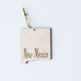 Wooden Engraved State Christmas Ornament - All 50 Available - A Vision to Remember