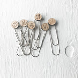 4 Initial Wood Jumbo Paperclip Personalized Gift for Teacher and Students - A Vision to Remember