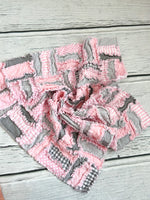 Jelly Roll Rail Fence Rag Quilt Pattern for Baby - A Vision to Remember