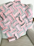 Jelly Roll Rail Fence Rag Quilt Pattern for Baby - A Vision to Remember