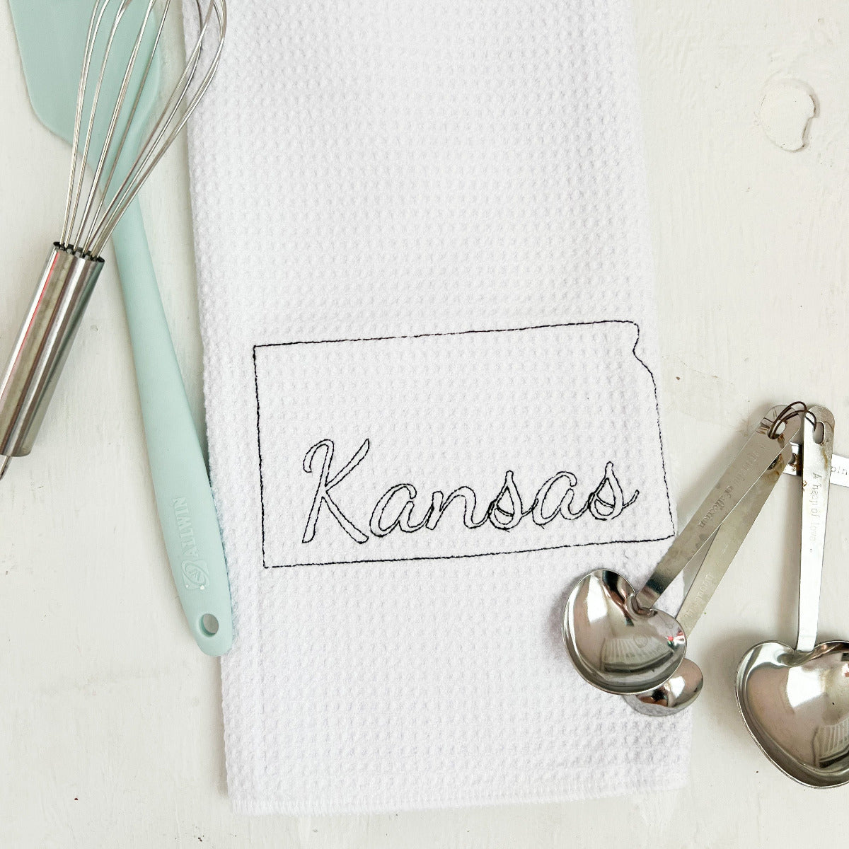 Embroidered State Kitchen Towel - A Vision to Remember
