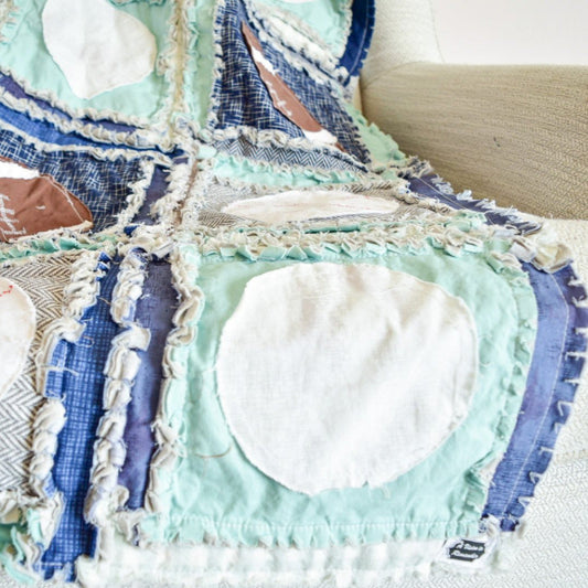 Baby Boy Sports Crib Bedding with Mint Golf, Basketballs, Baseballs, and Footballs - A Vision to Remember