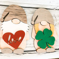 Gnome Craft Kit with Heart and 4 Leaf Clover