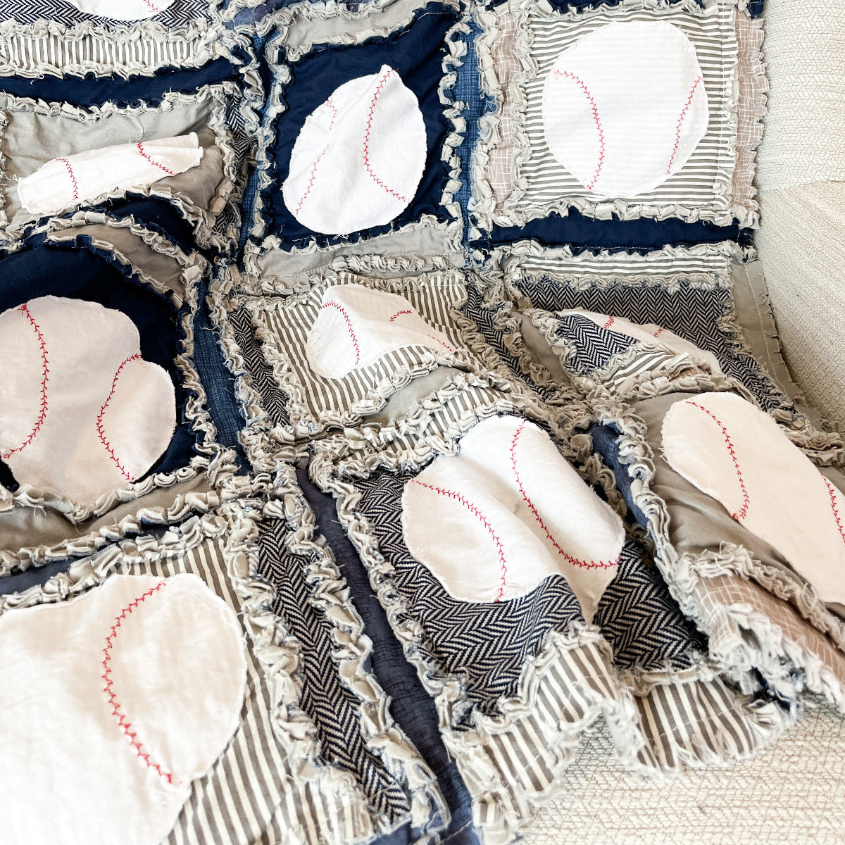 Sports Baby Rag Quilt Pattern - Instant Download - A Vision to Remember