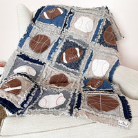 Sports Baby Rag Quilt Pattern - Instant Download - A Vision to Remember