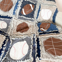 Sports Baby Rag Quilt Pattern - Instant Download - A Vision to Remember