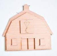 Wooden Barn Craft Kit with Interchangeable Quilt Blocks - A Vision to Remember