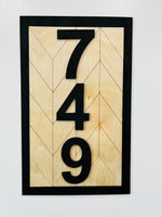 Modern House Number Plaque - A Vision to Remember