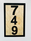 Modern House Number Plaque - A Vision to Remember