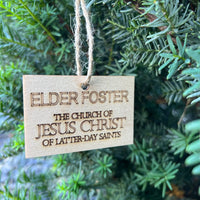 Missionary Name Tag Christmas Ornament Bulk - A Vision to Remember