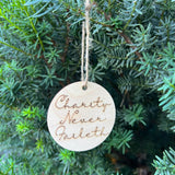 Charity Never Faileth Ornament Bulk - A Vision to Remember