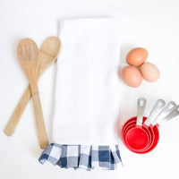 Plaid Kitchen Towels, Microfiber Absorbant Ruffled Dishcloth - A Vision to Remember