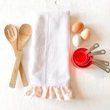 Plaid Kitchen Towels, Microfiber Absorbant Ruffled Dishcloth - A Vision to Remember