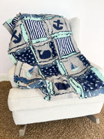 Nautical Baby Rag Quilt Pattern - A Vision to Remember