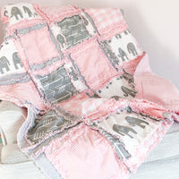 Pink Elephant Baby Bedding - A Vision to Remember