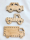 Wooden Lace Up Toys, Many Styles Available - A Vision to Remember