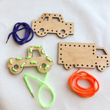 Wooden Lace Up Toys, Many Styles Available - A Vision to Remember