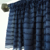 Navy Blue Country Ruffle Valance