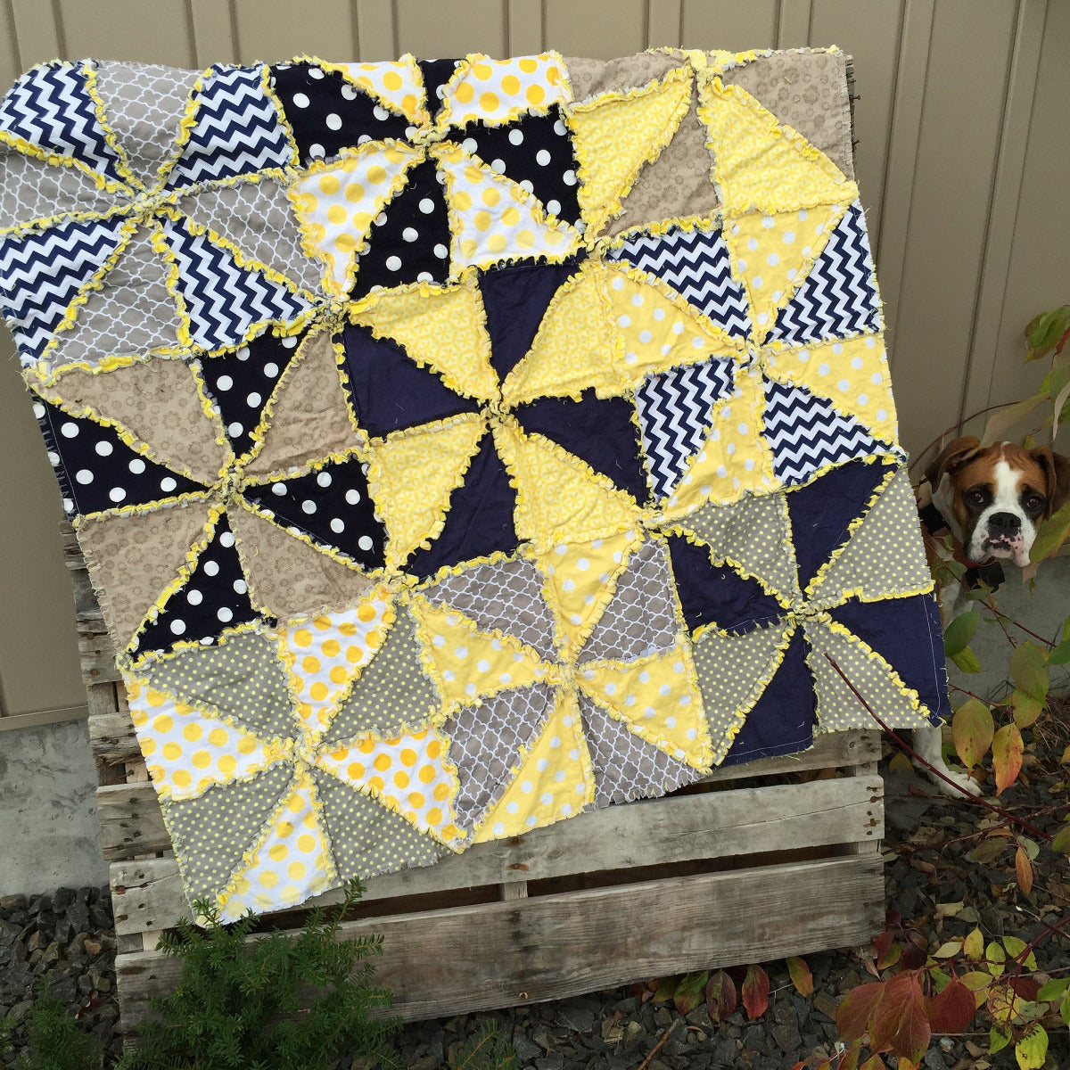 Pinwheel Rag Quilt Pattern by A Vision to Remember - A Vision to Remember
