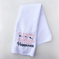 Embroidered Funny Kitchen Towel - A Vision to Remember