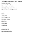 Around the World Rag Quilt Pattern for Baby - A Vision to Remember