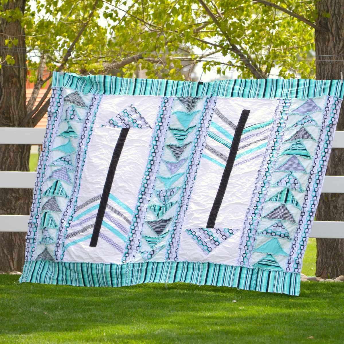 Arrow Quilt Pattern, Twin Size Quilt - A Vision to Remember
