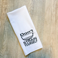 Embroidered Funny Kitchen Towel - A Vision to Remember
