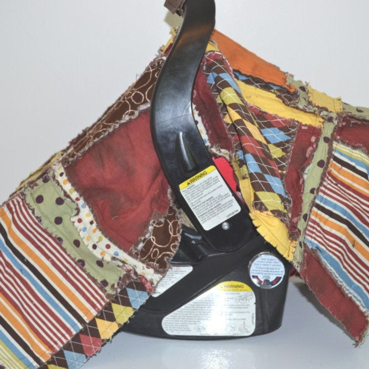 Easy Peasy Rag Quilt Car Seat Cover and Baby Blanket Pattern - A Vision to Remember
