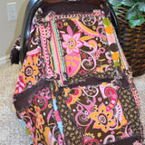 Easy Peasy Rag Quilt Car Seat Cover and Baby Blanket Pattern - A Vision to Remember