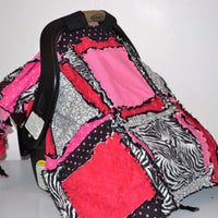 Easy Peasy Rag Quilt Car Seat Cover and Baby Blanket Pattern - A Vision to Remember